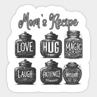 Mom's Recipe  Tee Sticker